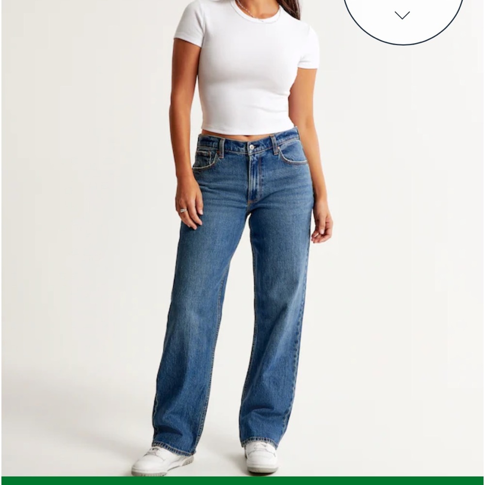 Abercrombie Curve Love Low Rise Baggy Jean